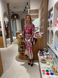 SATIN DRESS "ALCHEMY" MULTICOLOR