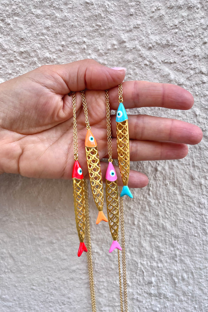 LONG NECKLACE BIG SARDINE