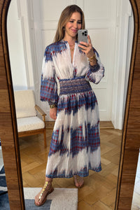 TRANSPARENT MIDI SKIRT „BOHEME“ MULTICOLOR