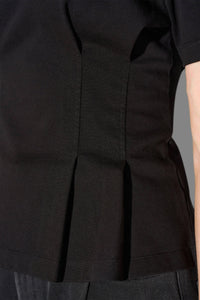 FITTET COTTON T-SHIRT BLACK