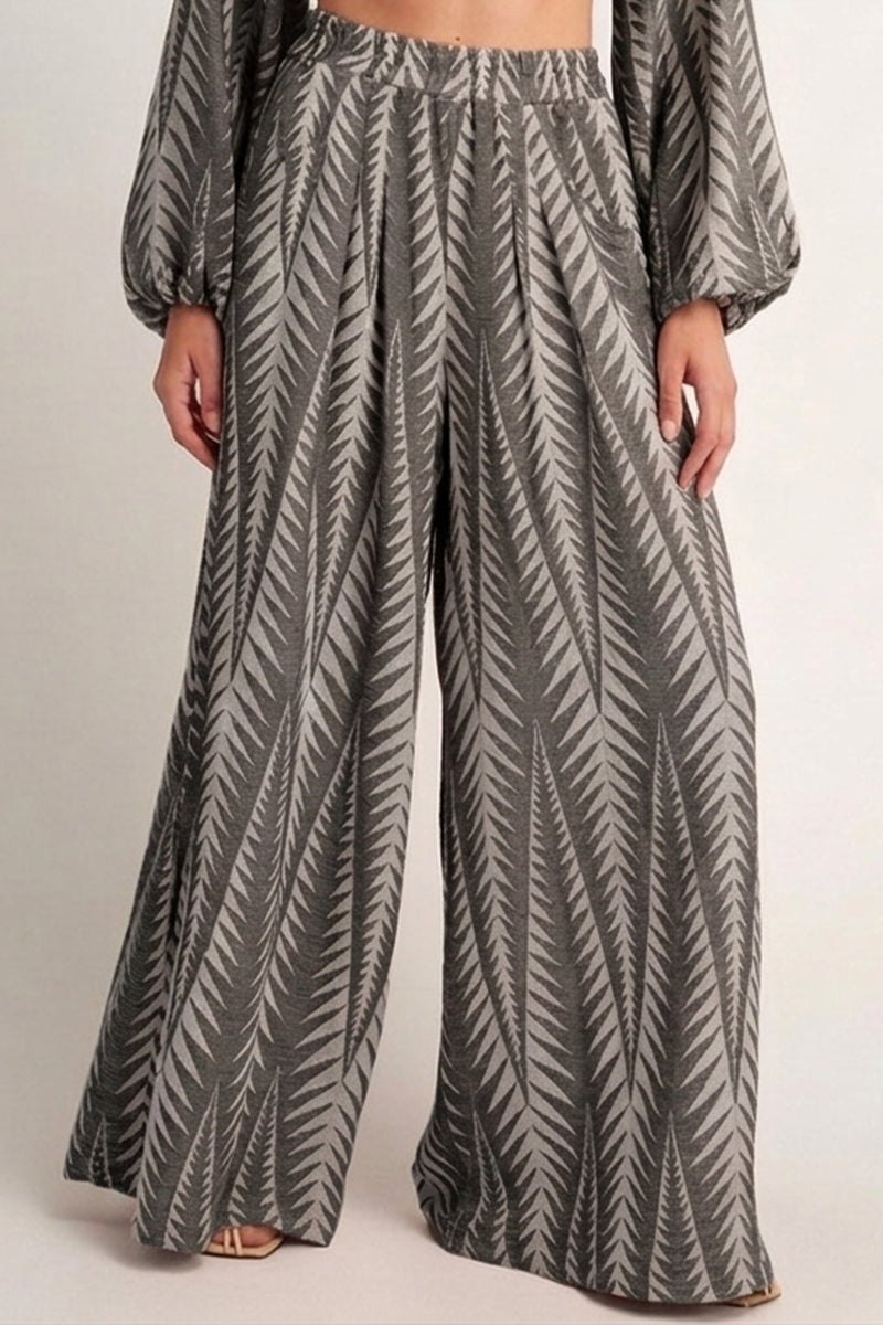 PALAZZO PANTS "FINIKAS" BLACK - LEMONI EXCLUSIVE