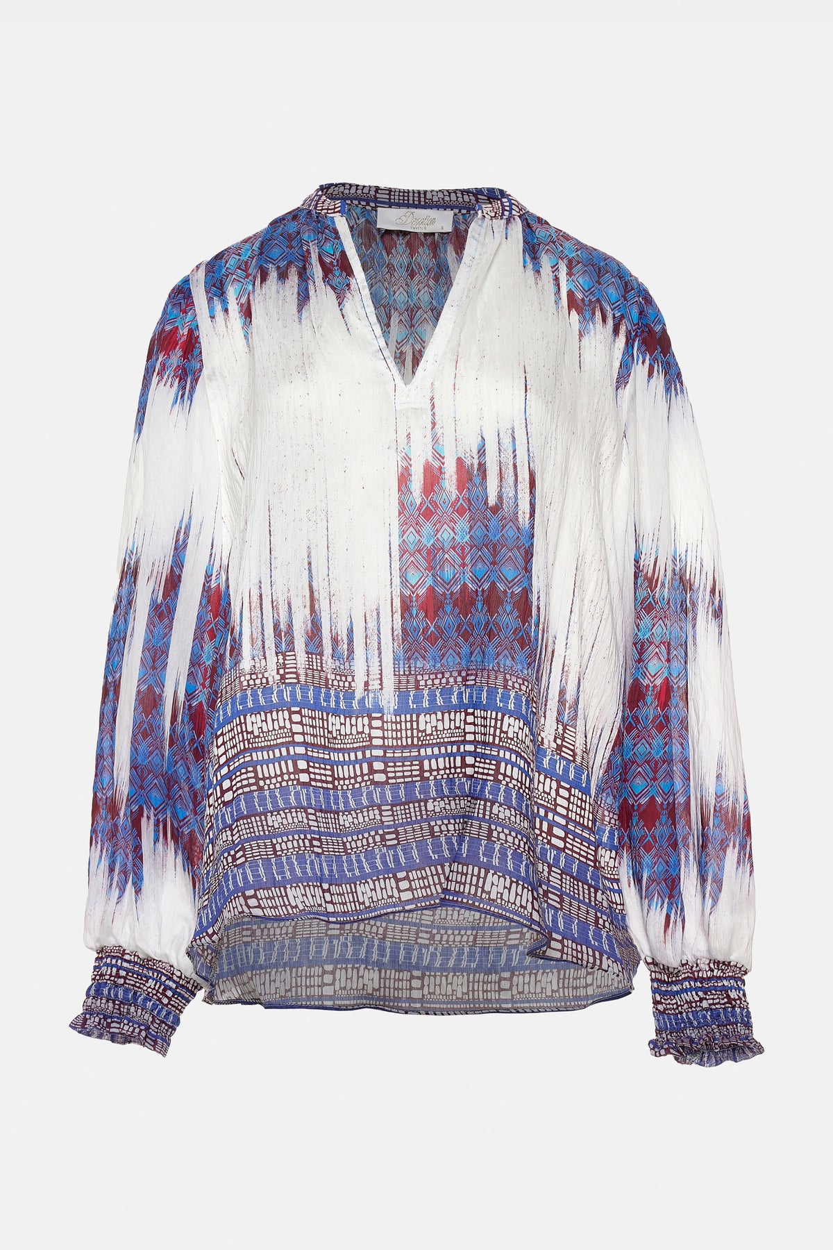 OVERSIZED TRANSPARENT BLOUSE „BOHEME“ MULTICOLOR