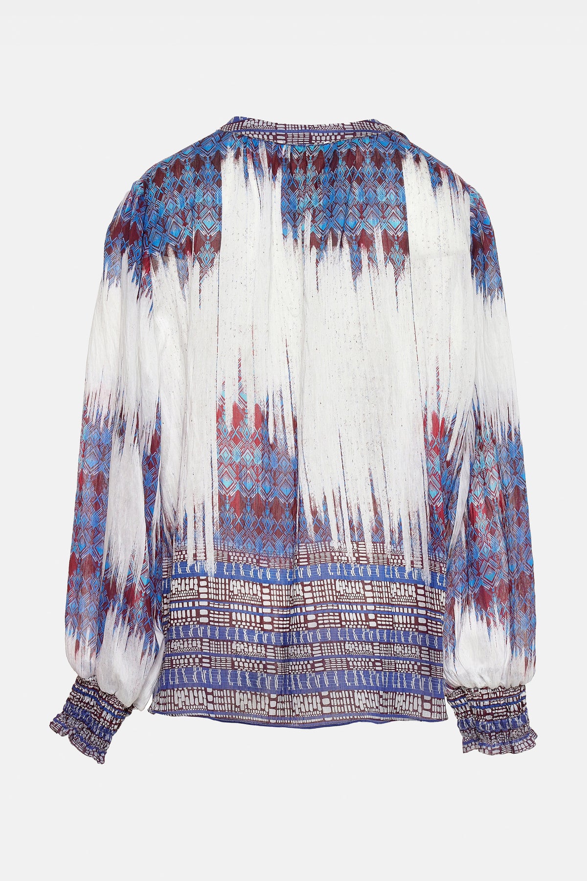 OVERSIZED TRANSPARENT BLOUSE „BOHEME“ MULTICOLOR