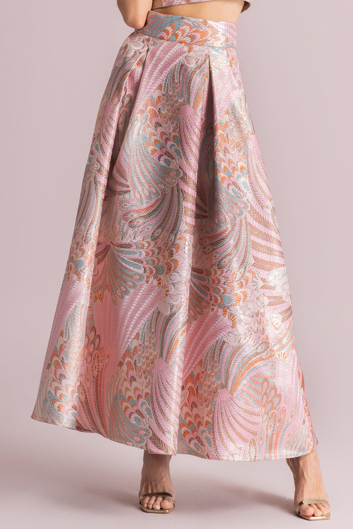 LONG SKIRT "BROCADE" MULTICOLOR