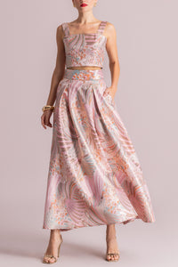 LONG SKIRT "BROCADE" MULTICOLOR