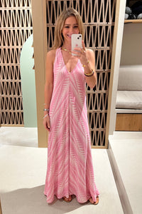 SLEEVELESS LONG DRESS "FINIKAS" PINK