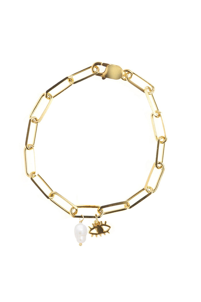 CHAIN BRACELET "YASEMI CHARMS" GOLD