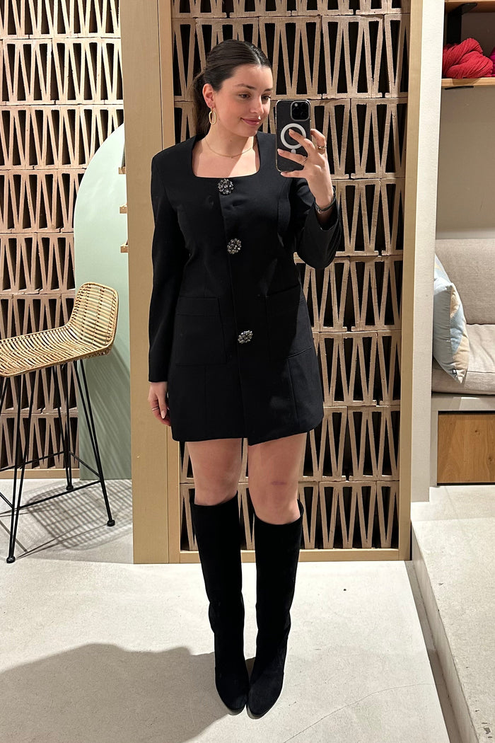 SHORT BLAZER DRESS BLACK