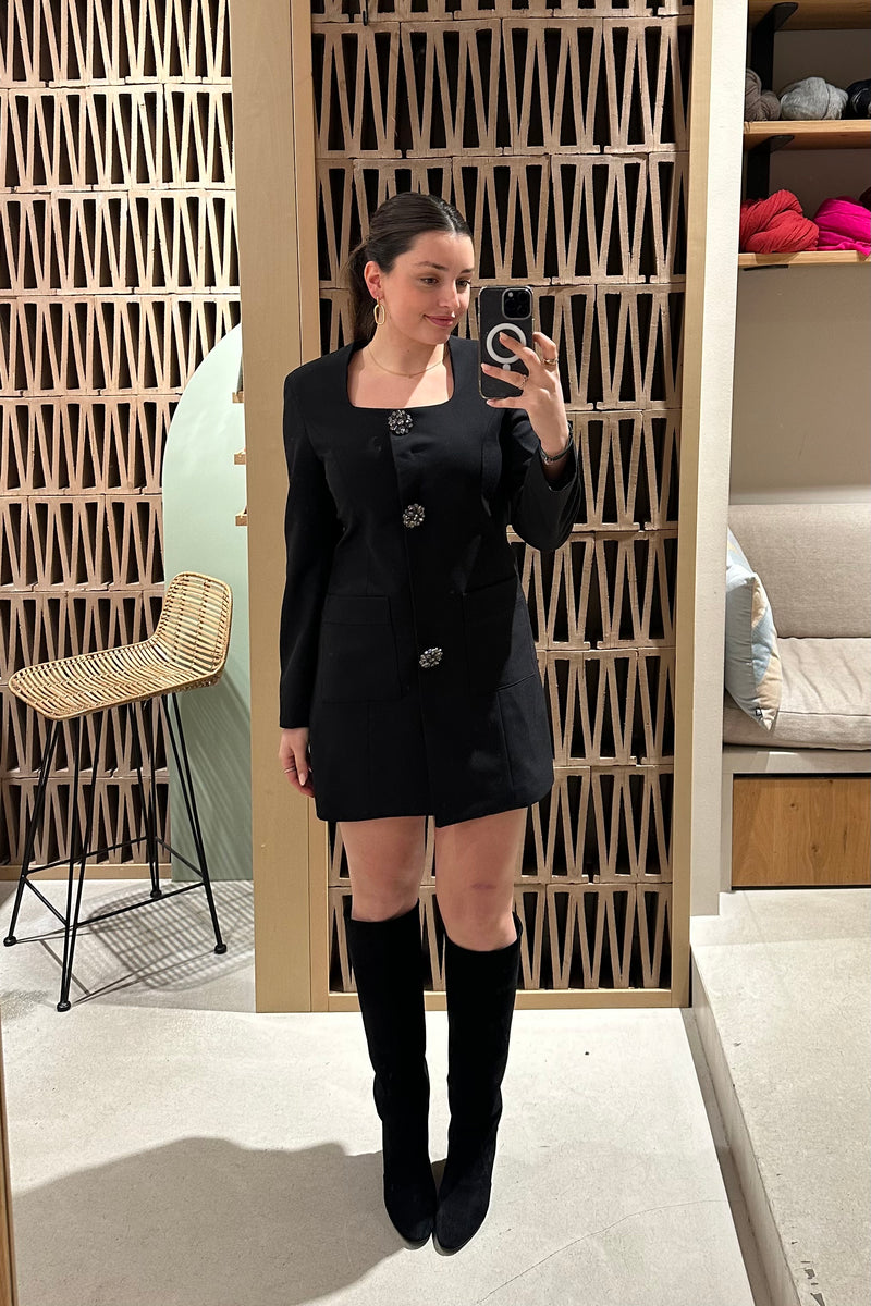 SHORT BLAZER DRESS BLACK