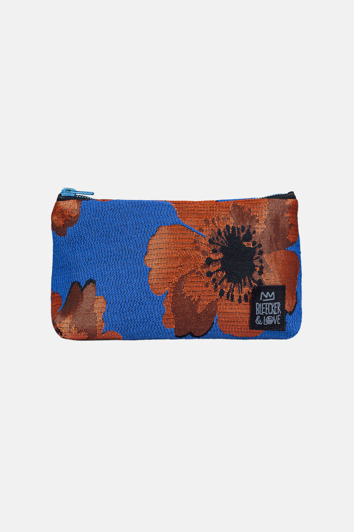 MINI POUCH "COPPER" BLUE/RED