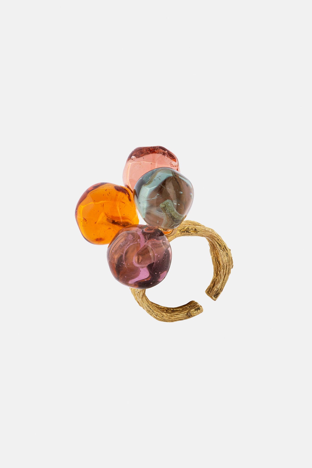 HANDMADE COCKTAIL RING "MURANO" CANDY