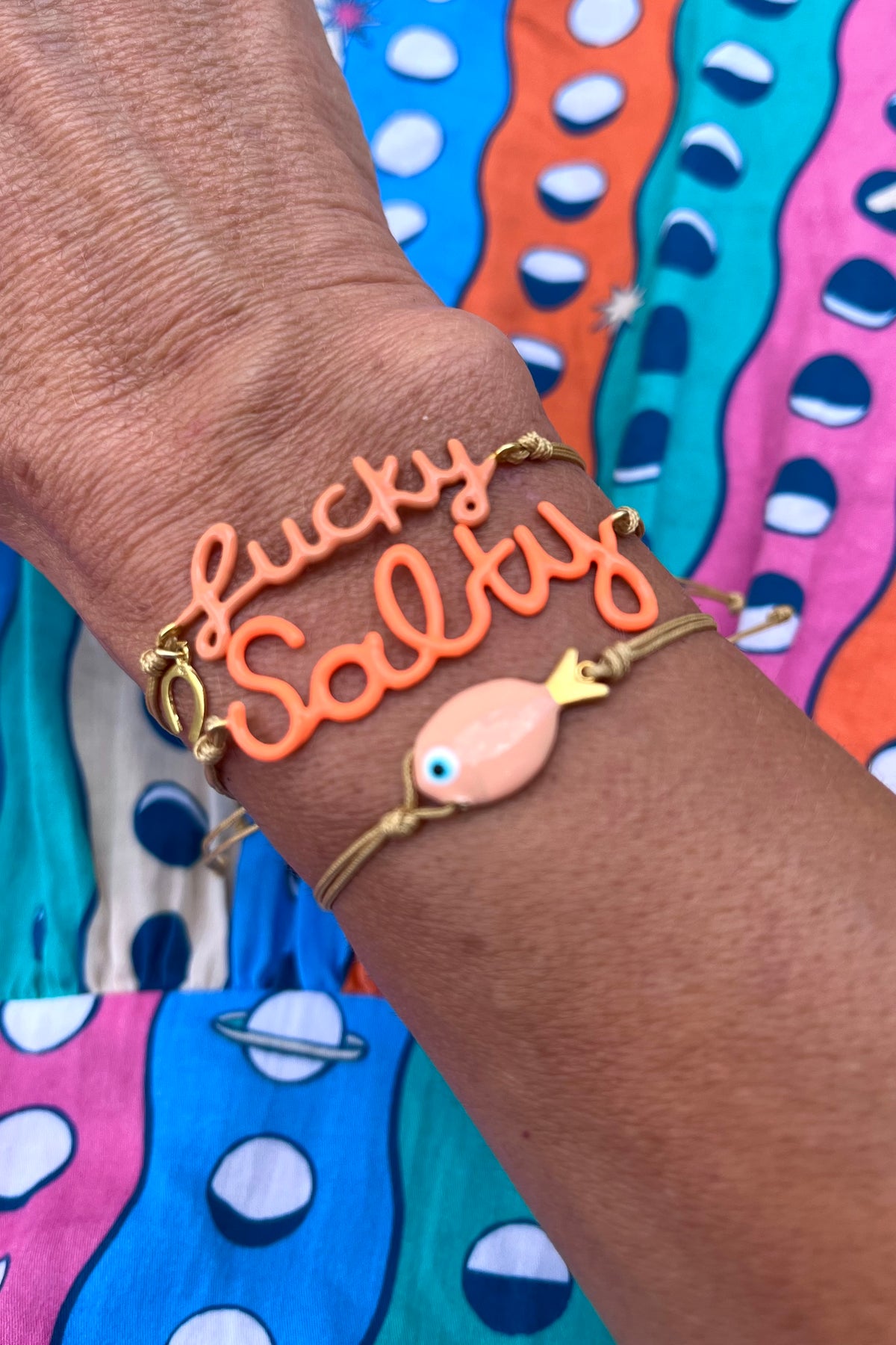 ENAMELED BRACELET "SEA BREAM"