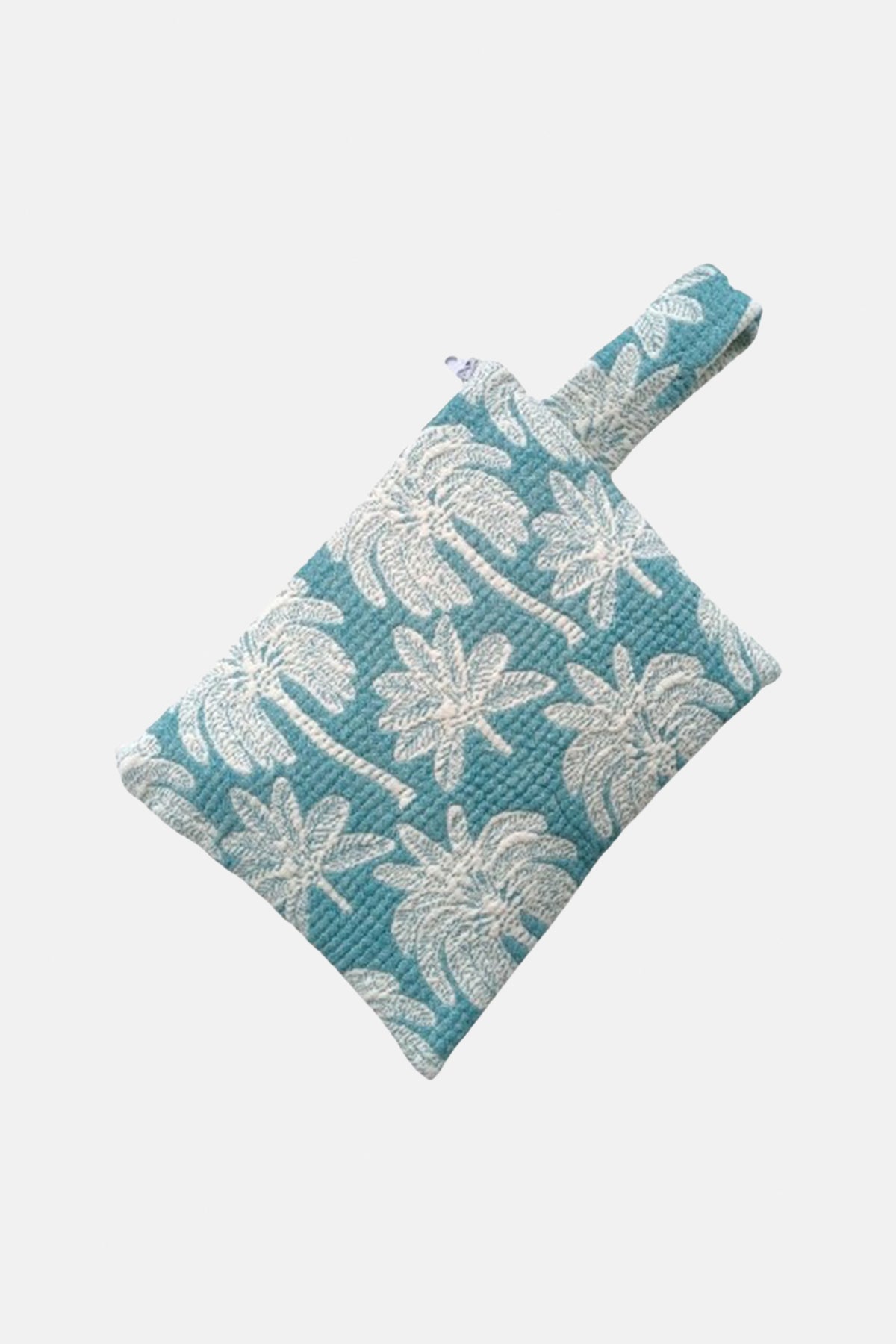 WOVEN CLUTCH "FINIKAS" PETROL
