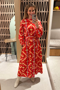 OVERSIZED MIDI COTTON SWEATER DRESS "WINTERLOVE"