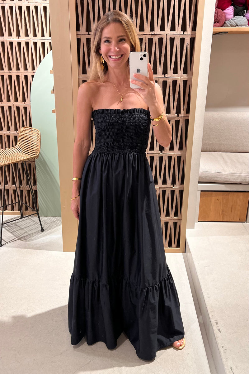 BANDEAU DRESS "ELPIS" BLACK