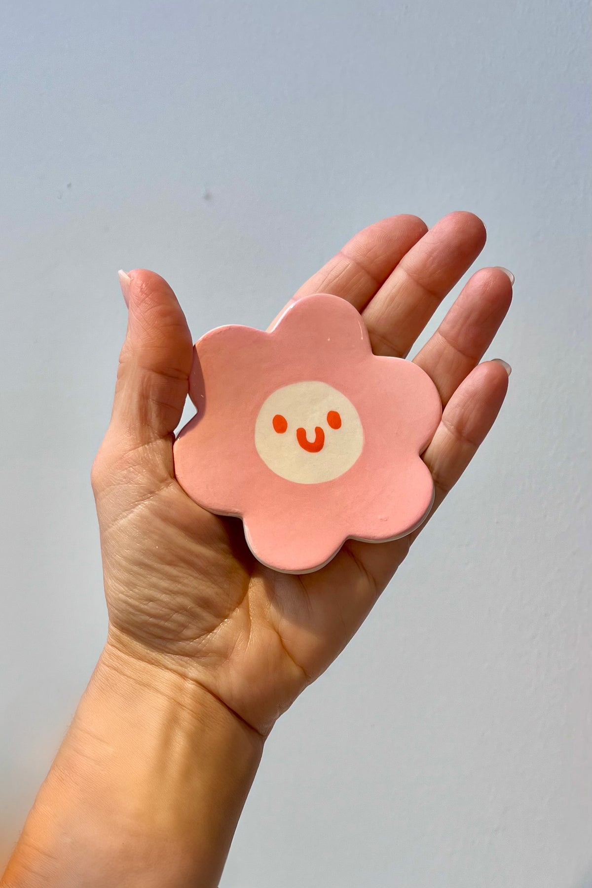 MINI PLATE "HAPPY FLOWER" ROSÉ