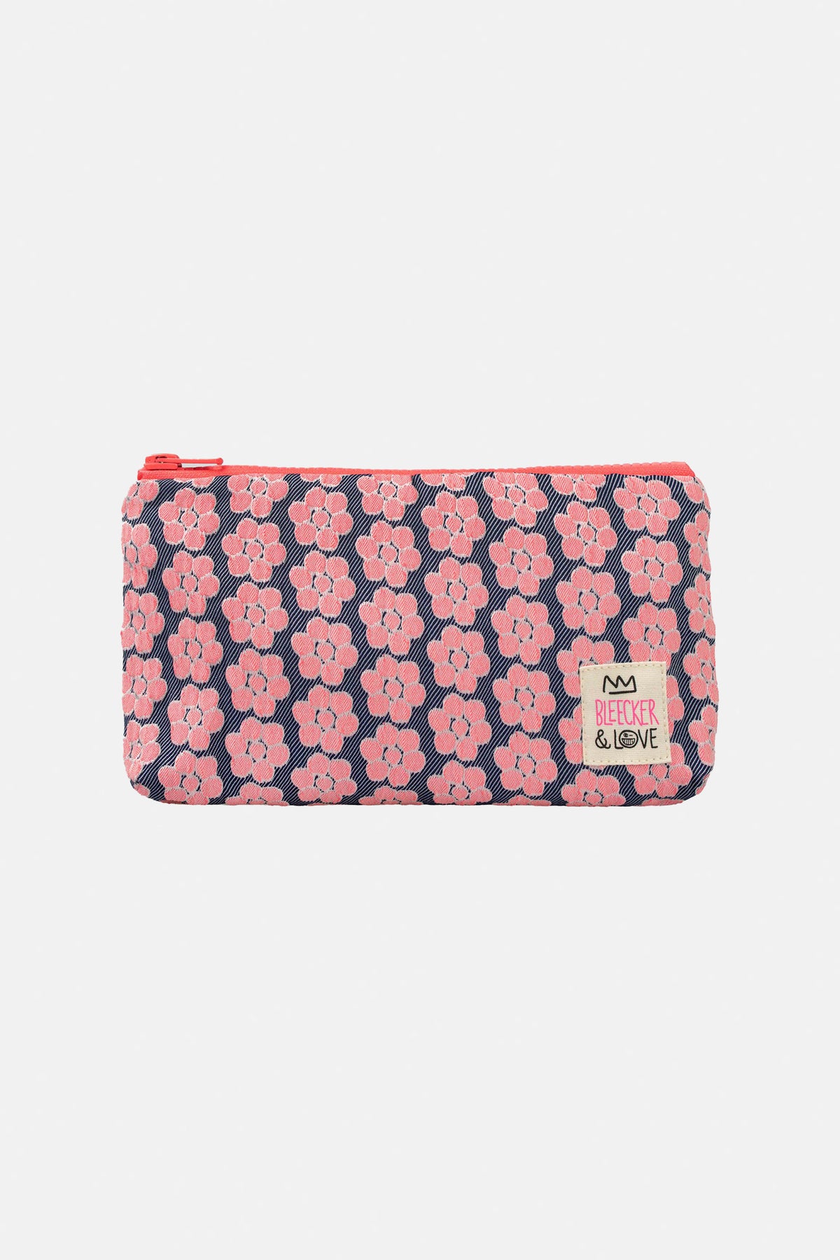MINI POUCH "ROSA" FLUO PINK/GREY