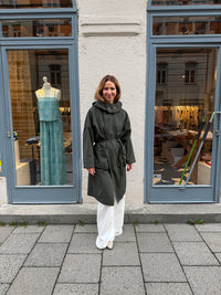 VERY OVERSIZED HOODED PARKA KHAKI