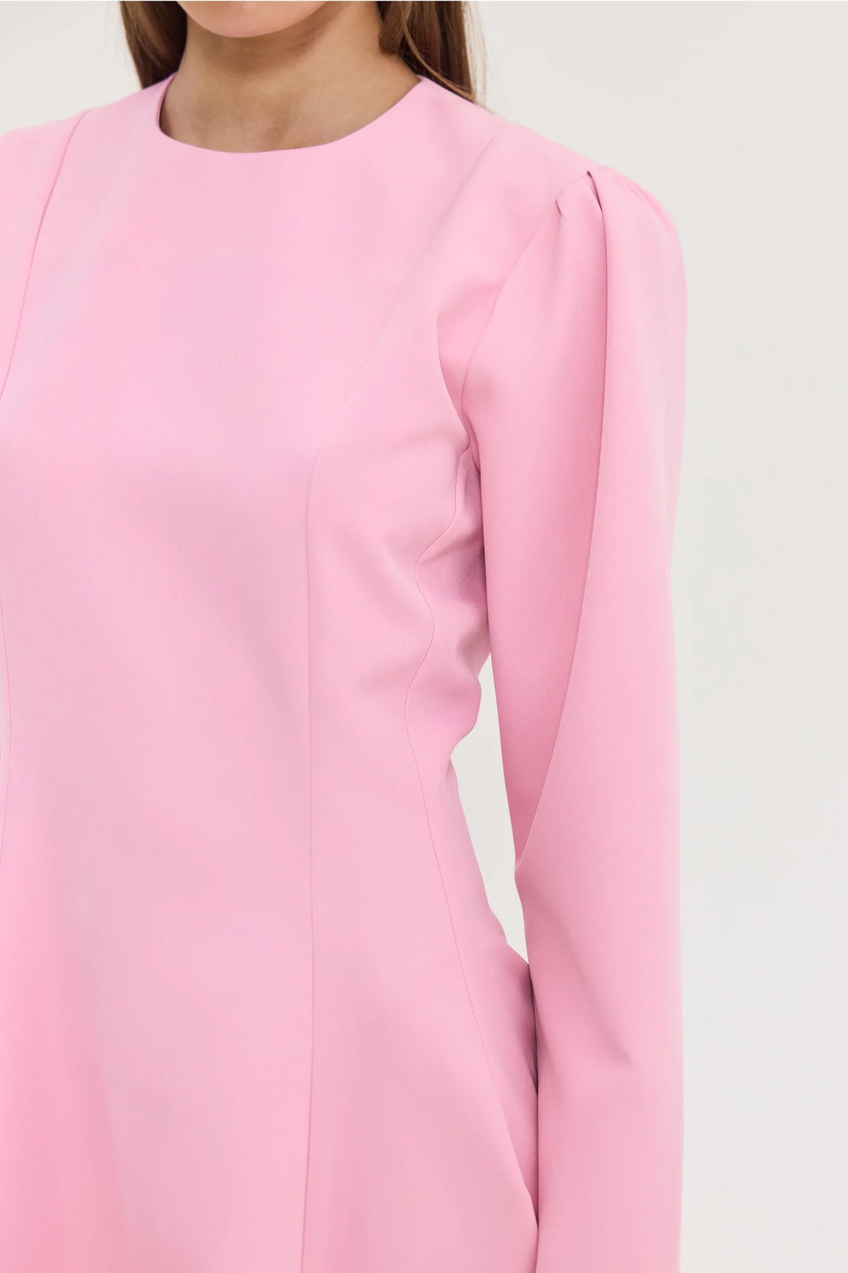 FITTED MINI DRESS BUBBLEGUM