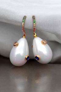 PEARL DROP EARRINGS "DIONE” MULTICOLOR