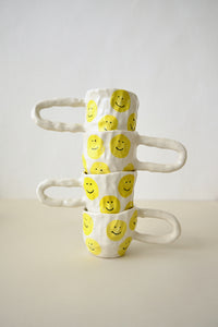 MUG "SMILEY" WHITE/YELLOW