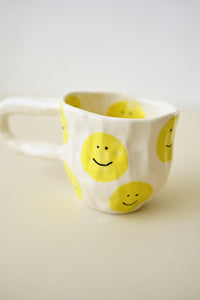 MUG "SMILEY" WHITE/YELLOW