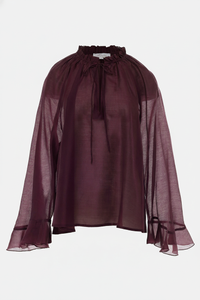 OVERSIZED TRANSPARENT BLOUSE "GRENADINE"