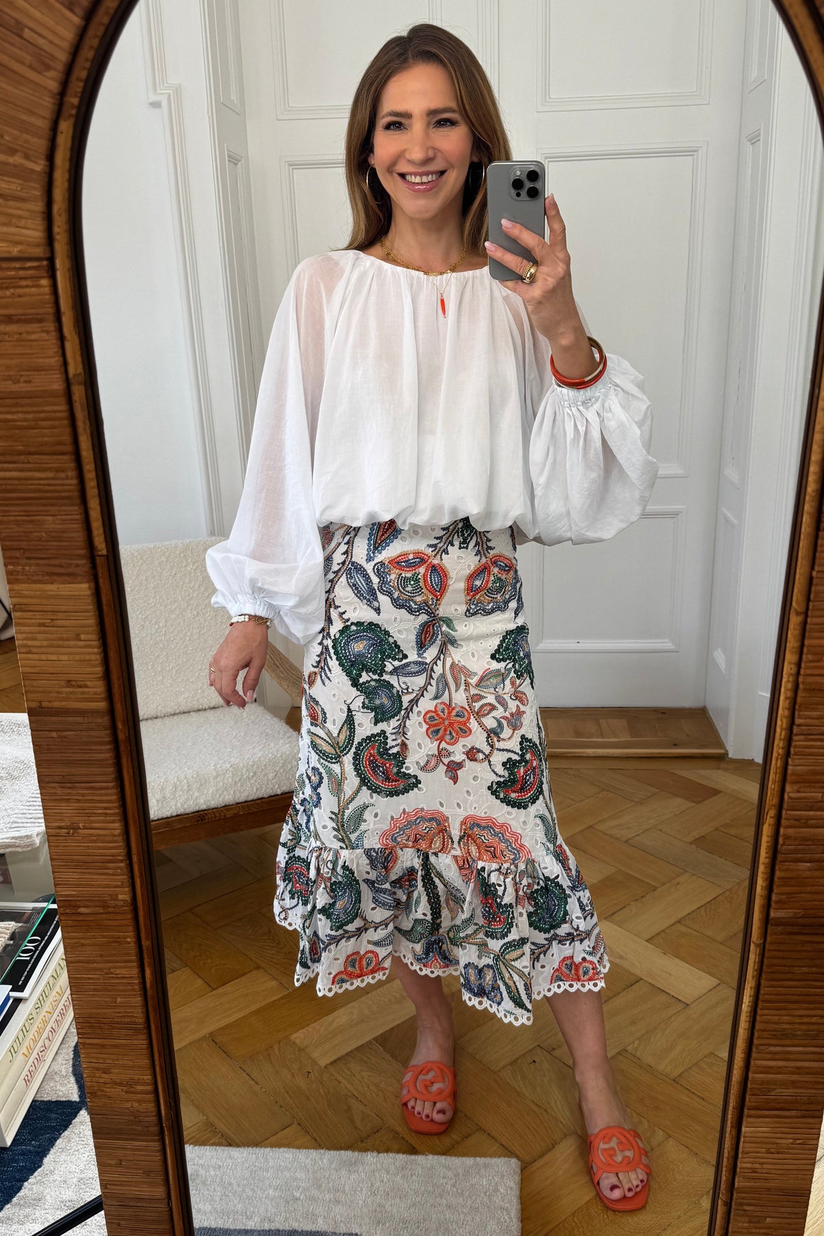 OVERSIZED LIGHT COTTON BLOUSE WHITE