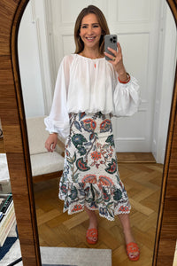 OVERSIZED LIGHT COTTON BLOUSE WHITE