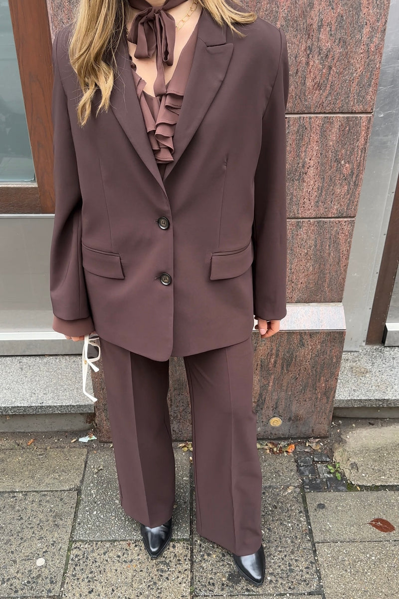 OVERSIZED BLAZER BROWN