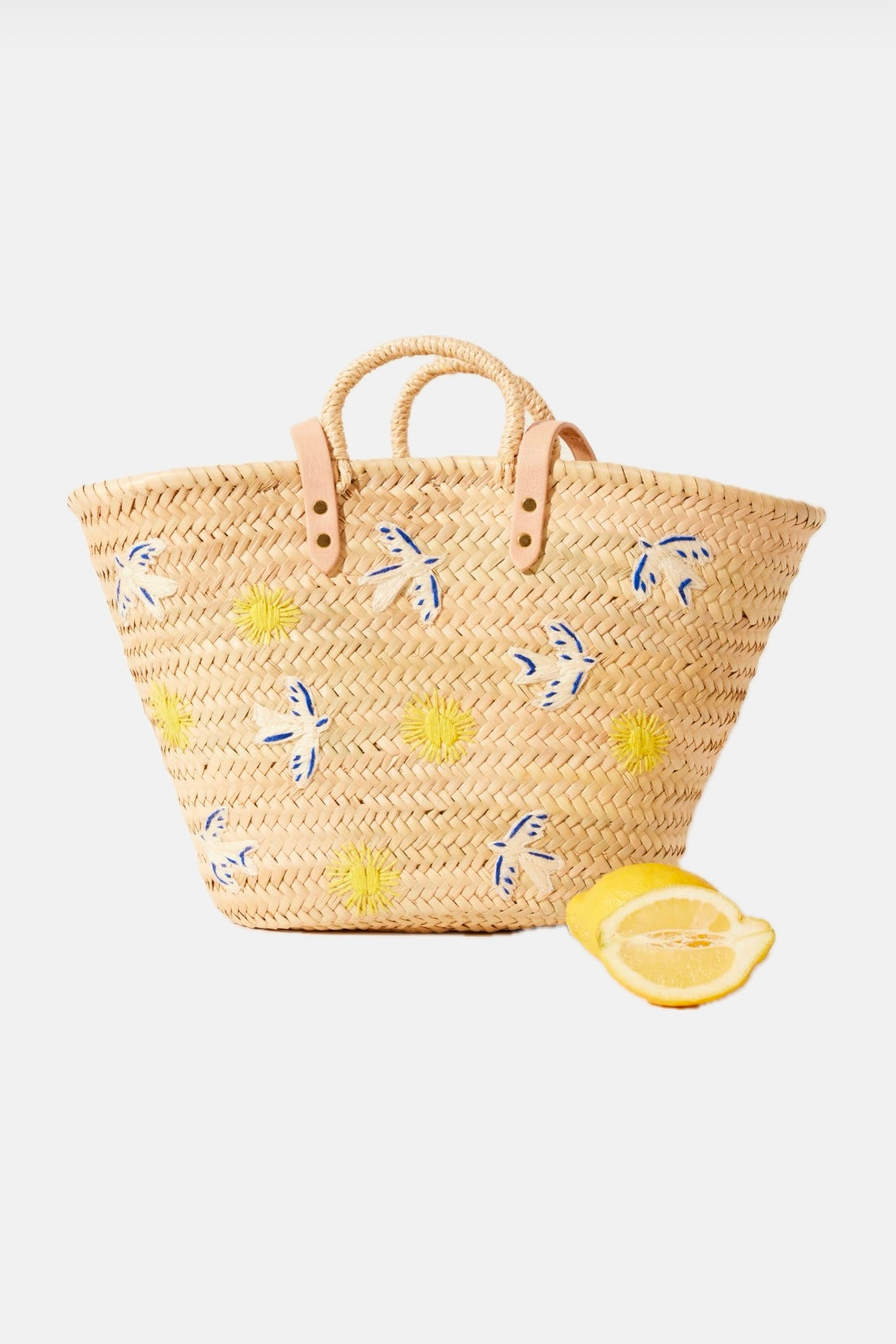 WOVEN & EMBROIDERED BASKET „POULAKI“