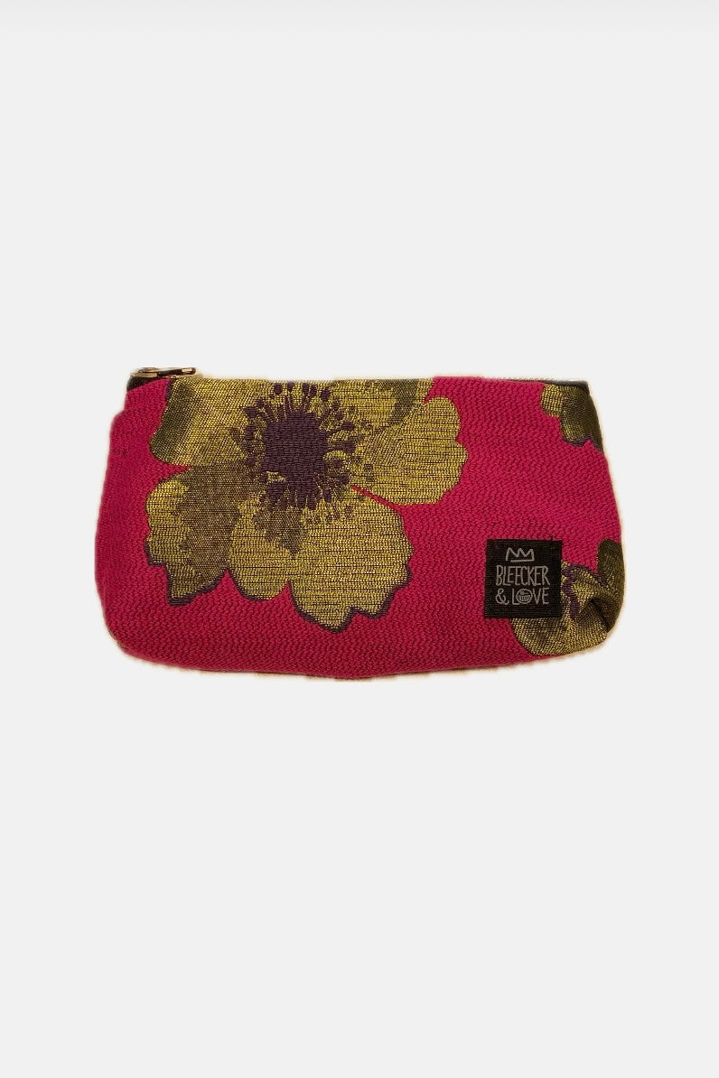 MINI POUCH "CAMILLE" MAGENTA/OLIVE