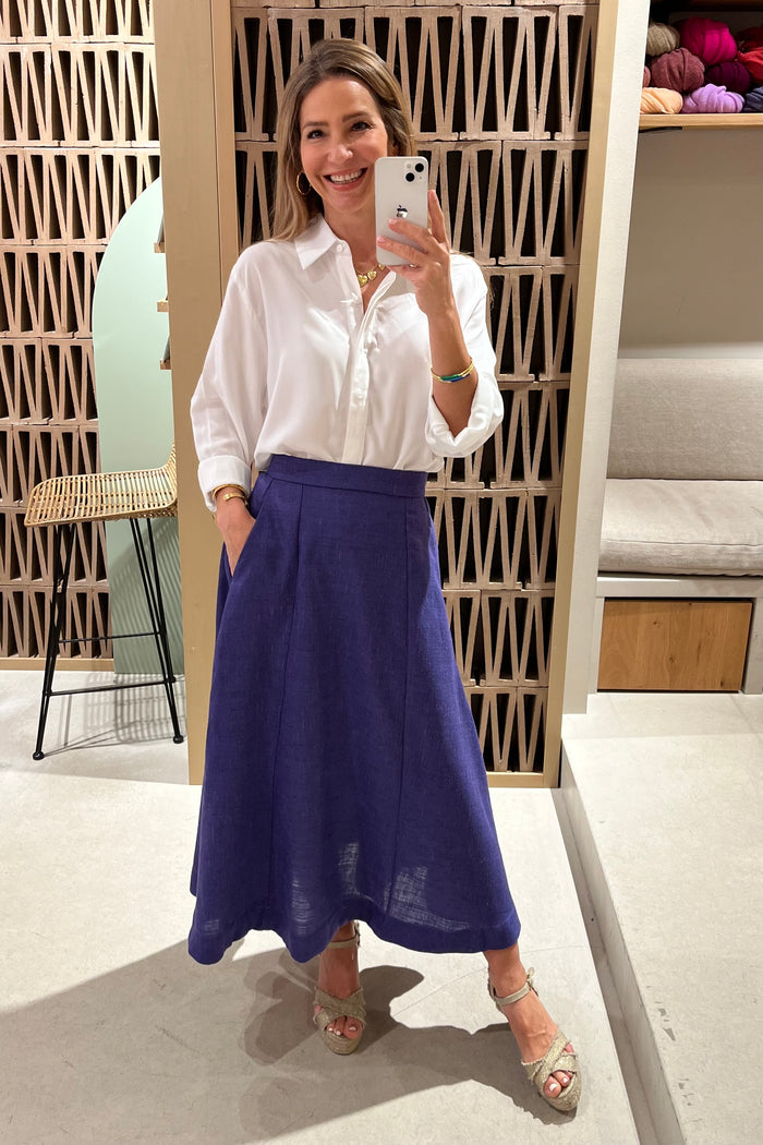 MIDI SKIRT "ANDREIA" PURPLE