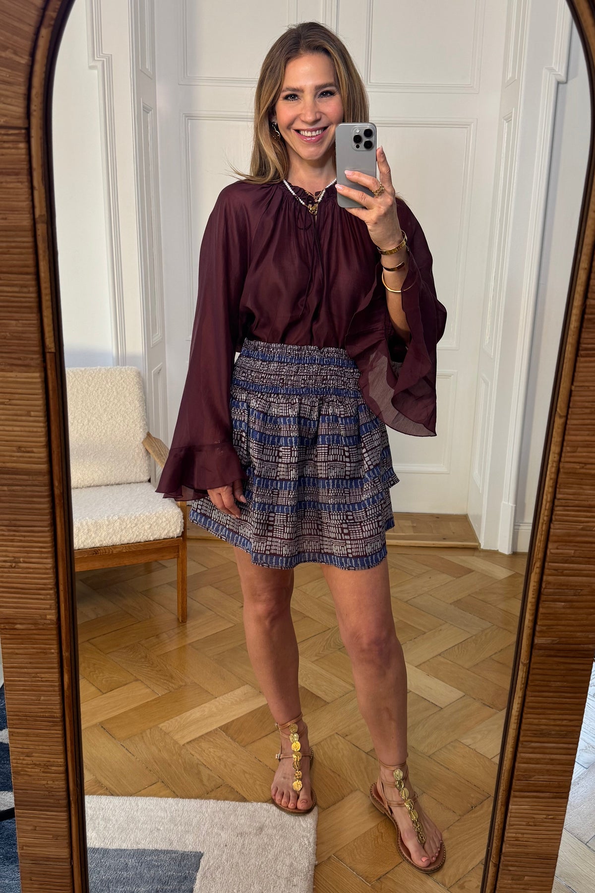 OVERSIZED TRANSPARENT BLOUSE "GRENADINE"