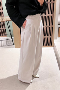 WIDE SUIT PANTS ICE