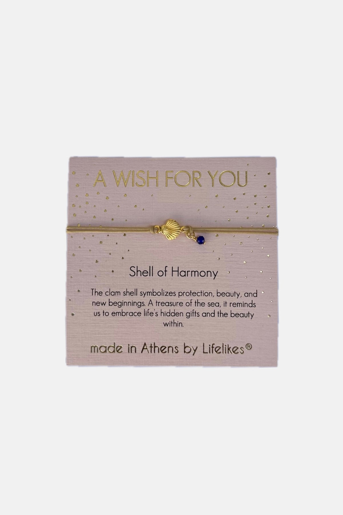 BRACELET SHELL OF HARMONY GOLD/SAND