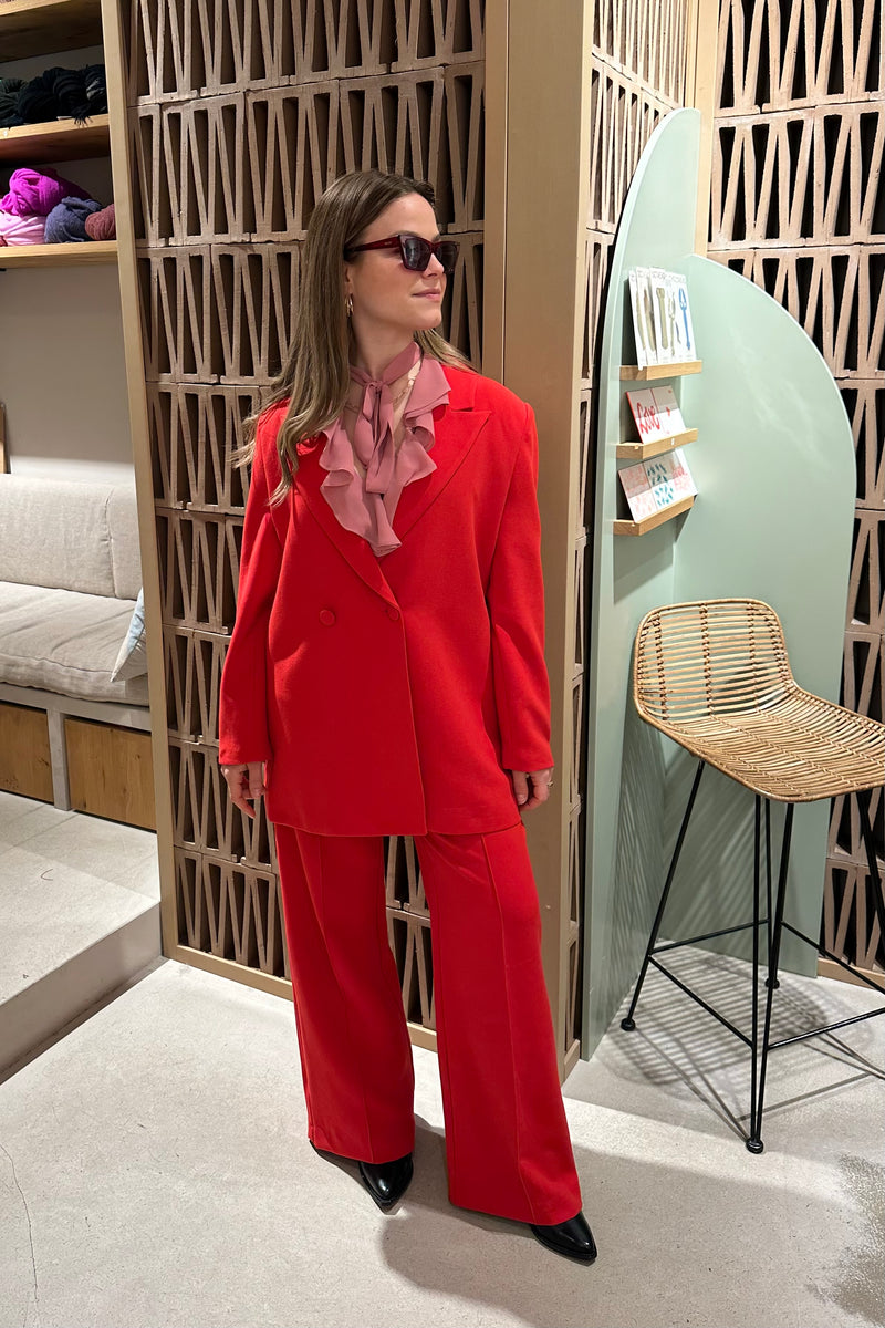 OVERSIZED BLAZER RED