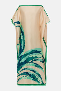 COTTON KAFTAN DRESS "EFTERPE" MINOAS TEAL