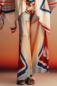 SILKY PALAZZO PANTS "ELLI" RAINBOW WHEEL