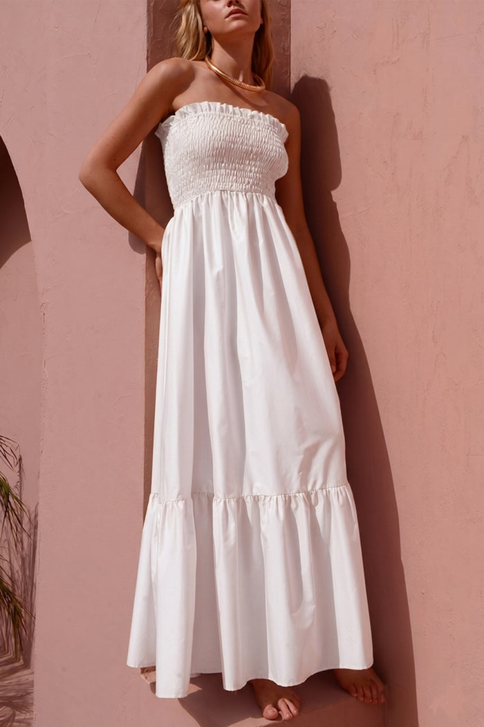 BANDEAU DRESS "ELPIS" WHITE
