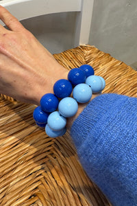 CHUNKY RESIN BRACELET „BLUES“