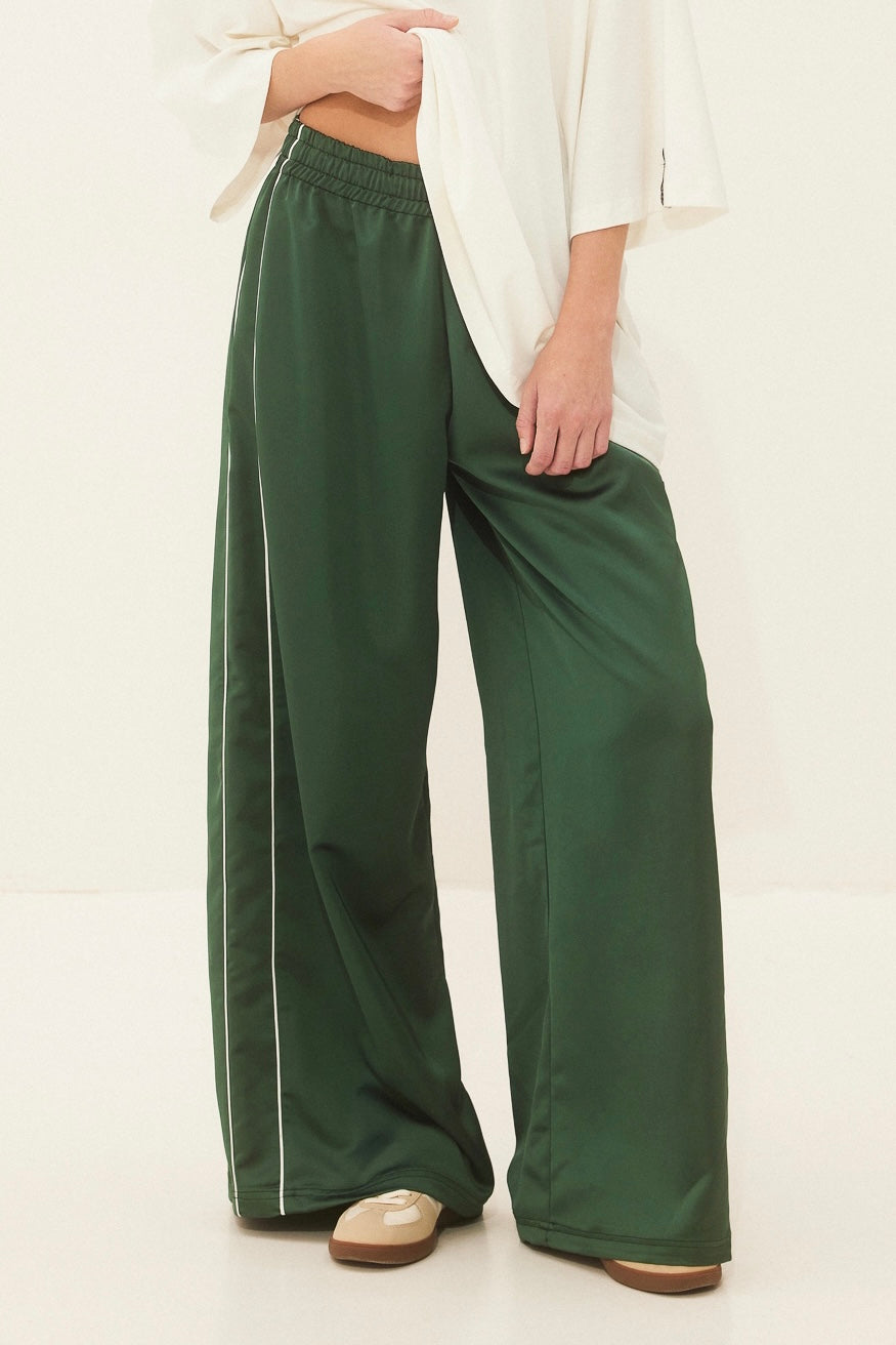 TRACK PANTS "PEACOCK" GREEN