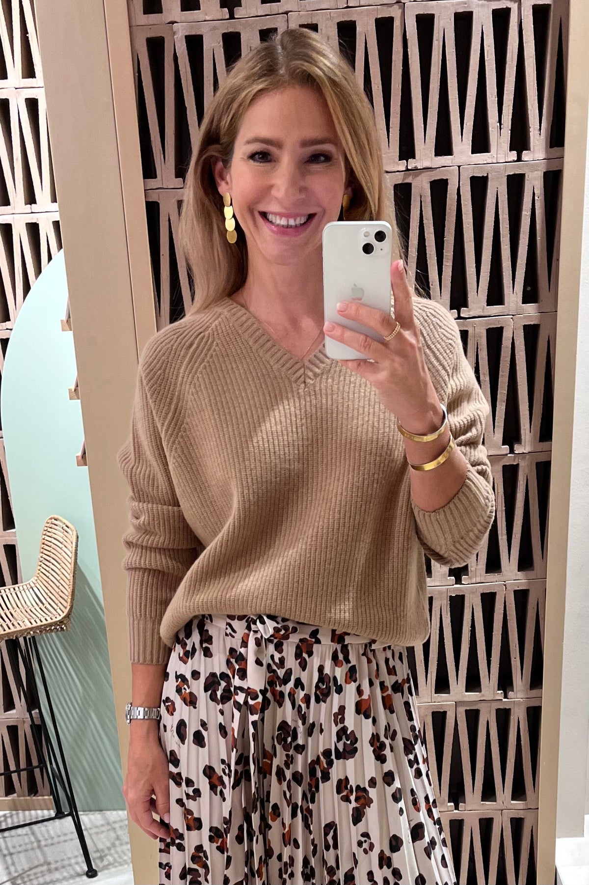 OVERSIZED MERINO-CASHMERE PULLOVER CAMEL