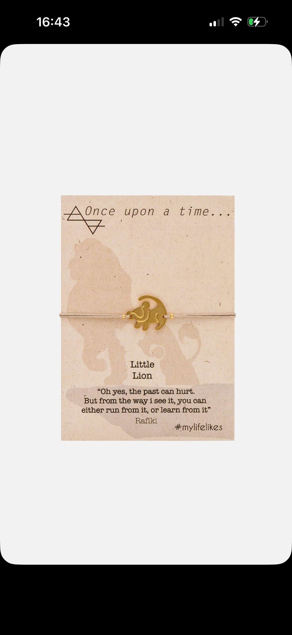 BRACELET "LITTLE LION" GOLD/SAND