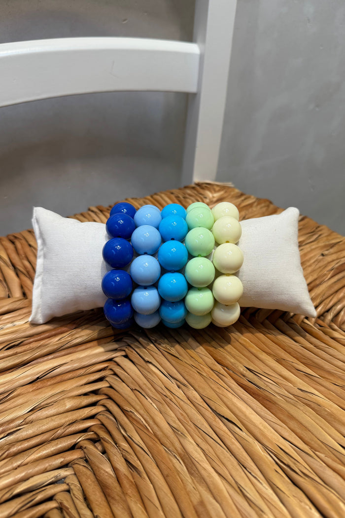 CHUNKY RESIN BRACELET „BLUES“