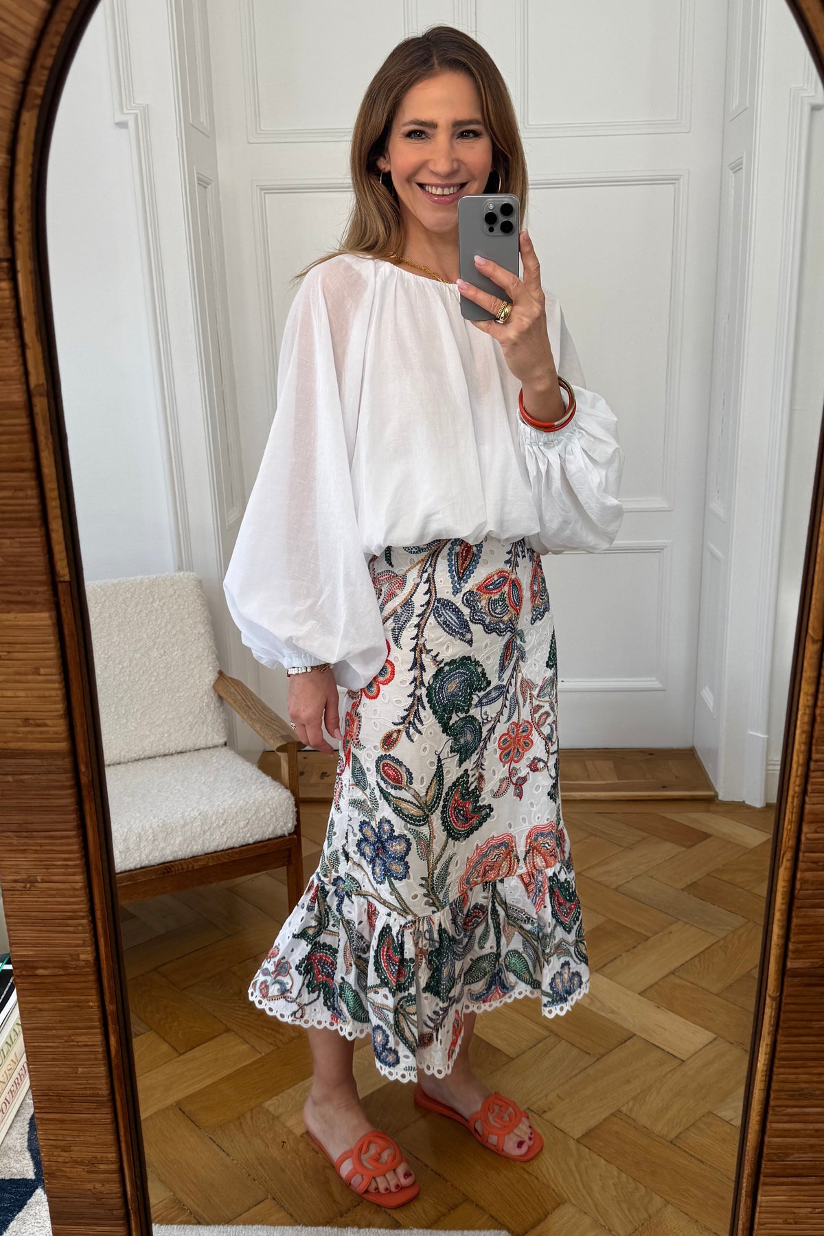 OVERSIZED LIGHT COTTON BLOUSE WHITE
