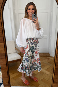 OVERSIZED LIGHT COTTON BLOUSE WHITE