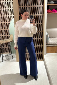 HIGHWAIST WIDE LEG PANTS BLUE