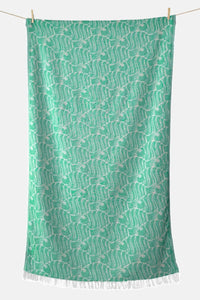 WOVEN BEACH TOWEL "FISH"