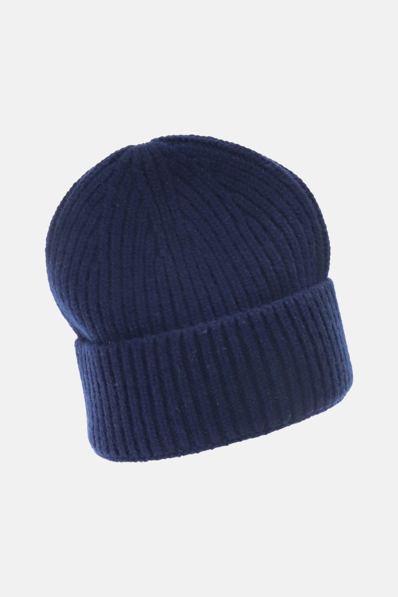 WOOL CASHMERE CAP MIDNIGHT NAVY